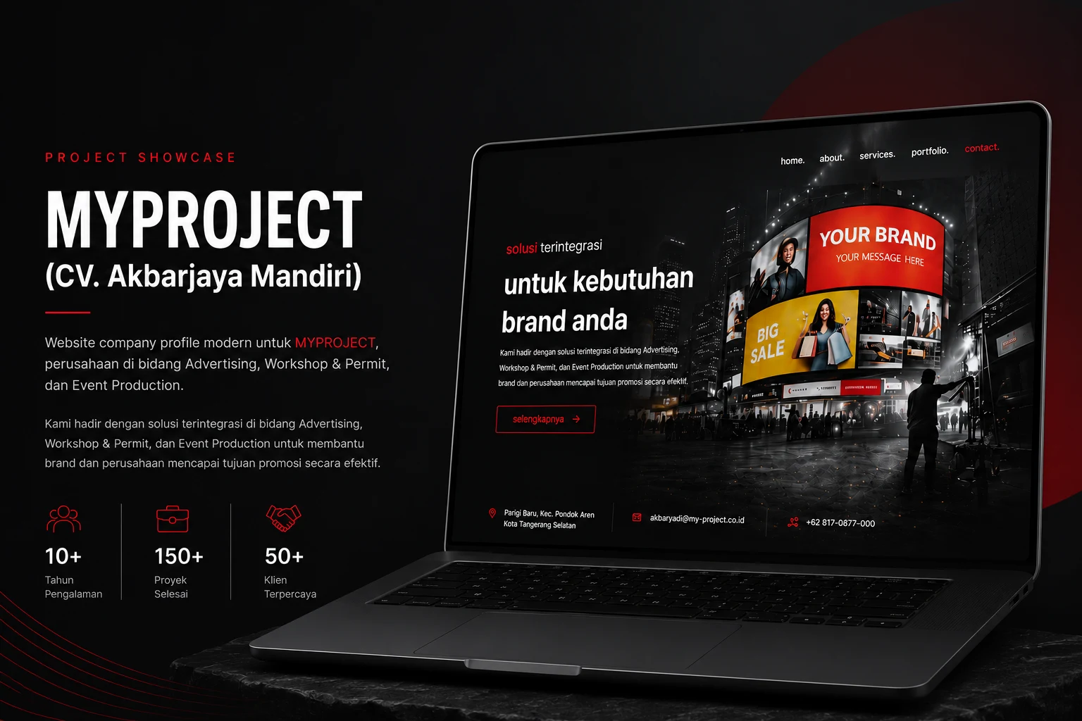 Screenshot 1 of My Project Company Profile by Muhammad Lutfi